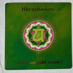 Grüne Herz Chakra Karte